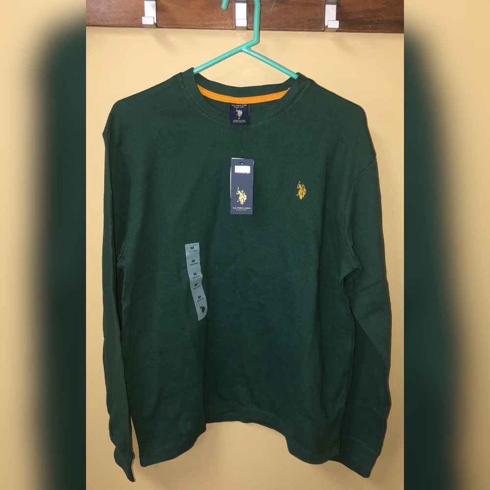 US Polo Association Men’s Green Thermal New With Tags Size Medium